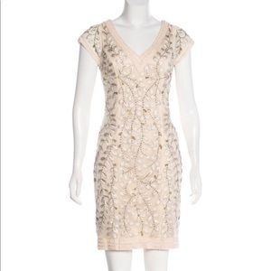 Sue Wong embroidered knee-length dress
